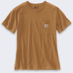 Koszulka Carhartt Heavyweight K87 Pocket Brown