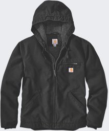 Kurtka Carhartt Washed Duck Sherpa Lined Black