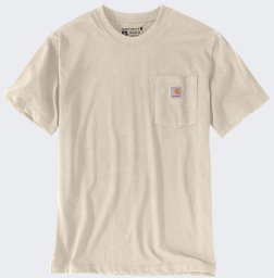Koszulka Carhartt Heavy K87 Pocket Oat Milk
