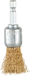 WIRE END BRUSH (BRASS COATED)