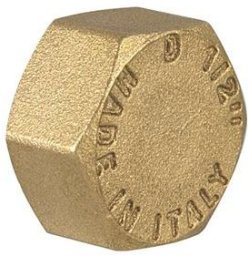 TDM BRASS END CUP 600.53/107 3/4F G (10)
