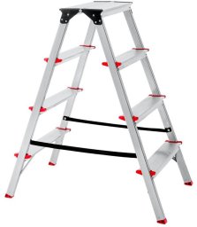 FOLDING STEP LADDER 4-STEPS ALUM