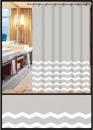 SHOWER CURTAIN ZHY049-1 180X180CM