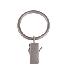 RINGS WITH CLIPS D25 MAT CHROME(10)