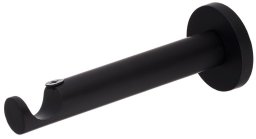 CURTAIN ROD BRACKET SINGLE D19 M.BLACK