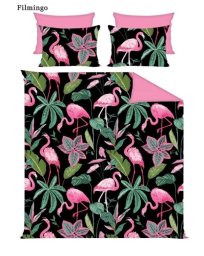 Domoletti BED COV SET Flamingo SATEEN 160x200CM