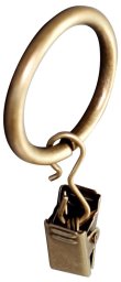 Domoletti CURTAIN RINGS W CUR CLIPS GOLD D19 10UNI