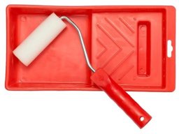 FOAM ROLLER 11CM+HANDL+TRAY 15X32CM OKKO