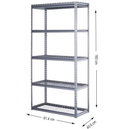 STORAGE SHELF 183X91X40CM 150KG