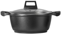 POT SET BLACK COLOUR 16/20/24/26CM 4PCS