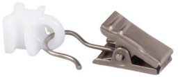 Domoletti PLAST. SLIDER WITH SILV METAL CLIP. 30PC
