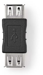 USB 2.0 ADAPTER AFEMALE-AFEMALE BLACK