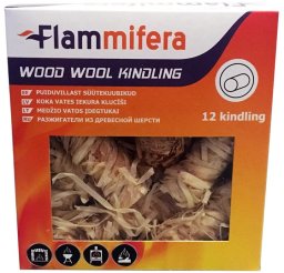 WOOD WOOL KINDLINGS 12PCS