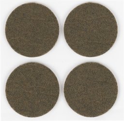FELT PADS D35 BROWN 4PCS