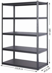 STORAGE SHELF 183X123X47CM 360KG
