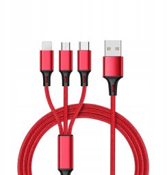 Kabel USB ITIMPORT KABEL ŁADOWARKA 3w1 MICRO TYP-C do IPHONE USB-C 5A