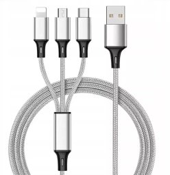Kabel USB ITIMPORT KABEL ŁADOWARKA 3w1 MICRO TYP-C do IPHONE USB-C 5A
