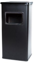 SQUARE TRASH BIN WITH ASHTRAY T-F5617M
