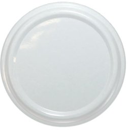 LIDS FOR JARS 82MM WHITE PACKED 10PCS