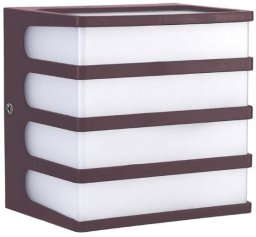 Oprawa Ścienna Ogrodowa V-TAC 8W LED IP65 120x120 Brązowa VT-732 4000K 800lm