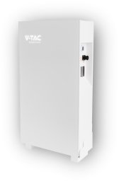 Magazyn Bank Energii V-TAC Biały Szklany Front 10.24kWh 200Ah/51.2V 10240Wh LiFePO4 BMS VT-10240W 10 Lat Gwarancji
