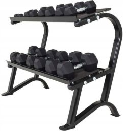 Stojak dwupoziomowy na hantle sześciokątne GORILLA SPORTS