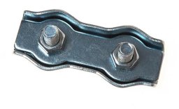 PLANE DOUBLE ROPE CLIP 6 MM 1DD
