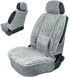 Mata pokrowiec samochodowy ergonomiczny XL welur Jasnoszary
