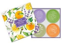 Botaniczny Zestaw Prezentowy 4 pachnących Mydełek 25g z olejem migdałowym i bio masłem Shea