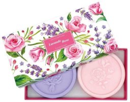 Botaniczny Zestaw Prezentowy 2 pachnących Mydełek 100g z olejem migdałowym i bio masłem Shea