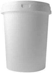 Rotho BUCKET PLASTIC FOOD WITH COVER 62L WHITE