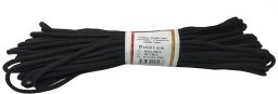 WOVEN POLYAMIDE ROPE BLACK 8MM 10M