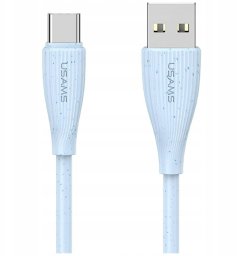 Kabel USB Usams USB-A - USB-C 1 m Niebieski