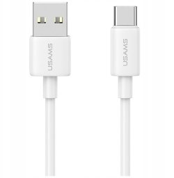 Kabel USB Usams USB-A - USB-C 1 m Biały