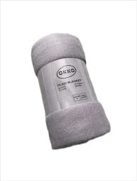 PLAID BLANKET 130X160CM POLAR GREY