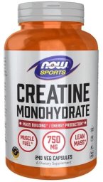 Now Foods - Monohydrat Kreatyny, 750mg, 240 vkaps
