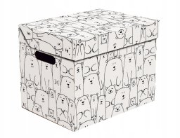 FOLDABLE CARTON BOX34X25X26CM BEARS
