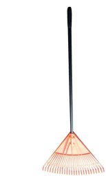 Big PLASTIC FAN RAKE WITH METAL HANDLE VG14