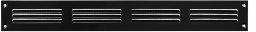 Metal ventilation grille MR4010A, 400 x 100 mm, anthracite color.