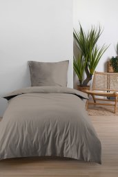 Duvet cover STOF, light brown, 140 x 200 cm, 100% cotton