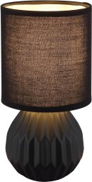 Table lamp GLOBO SYLAS, 1 x E14, 40W, black, ceramic, o12 x 23 cm