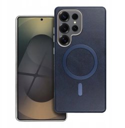 Futerał GENTLEMAN MAG COVER kompatybilny z MagSafe do SAMSUNG S25 ULTRA granatowy