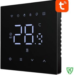 Meross Smart thermostat for controlling water underfloor heating valves 3A Wi-Fi black TUYA / Smart Life