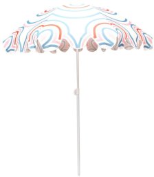 PARASOL PLAŻOWO OGRODOWY 160CM PASEK NIEBIESKO RÓŻOWY