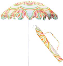 ProGarden Parasol plażowo ogrodowy 160CM pomarańczowo zielony