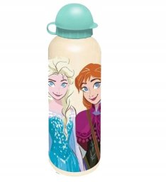 Butelka aluminiowa / bidon / korek niekapek / Kraina Lodu Frozen żółta