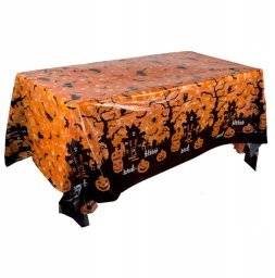 Obrus dekoracyjny jednorazowy dekoracja stołu Halloween Dynie 130 x 220