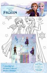 Zestaw Kolorowanka / Mini Kredki / Naklejki / Kraina Lodu / Frozen
