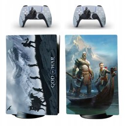 Naklejki Naklejka Skórki na PlayStation 5 oraz Pady Motyw God of War!