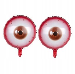 Balon krwawe gałki oczne / Party Horror / Halloween / Duże 50cm / 2 szt